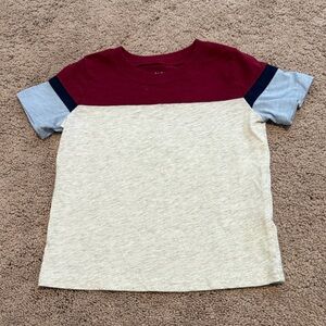 Carter's Maroon and Cream Short Sleeve Tee
